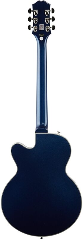 Epiphone Uptown Kat ES Electric Guitar, Sapphire Blue Metallic, Full Straight Back