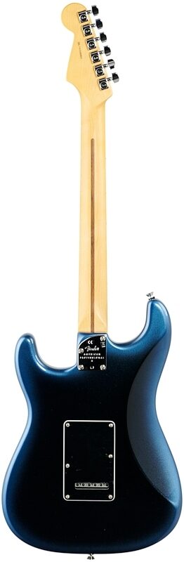 Fender American Pro II Stratocaster Electric Guitar, Maple Fingerboard (with Case), Dark Night, Full Straight Back