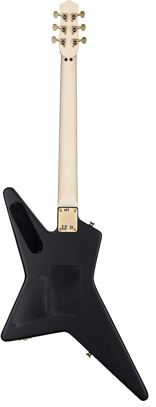EVH Eddie Van Halen Star Limited Edition Electric Guitar (with Gig Bag), Satin Black, with Gold Hardware, Full Straight Back
