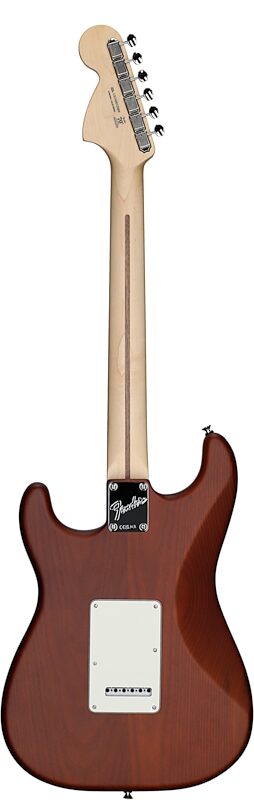 Fender Limited Edition American Performer Timber Stratocaster Electric Guitar, with Rosewood Fingerboard, Sassafras Mocha, Full Straight Back