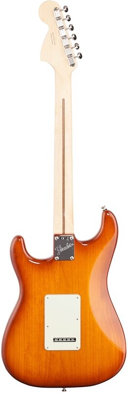 Fender American Performer Stratocaster Electric Guitar, Rosewood Fingerboard (with Gig Bag), Honeyburst, Full Straight Back