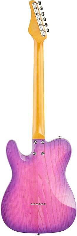 Schecter PT Special Electric Guitar, Purple Burst Pearl, Full Straight Back