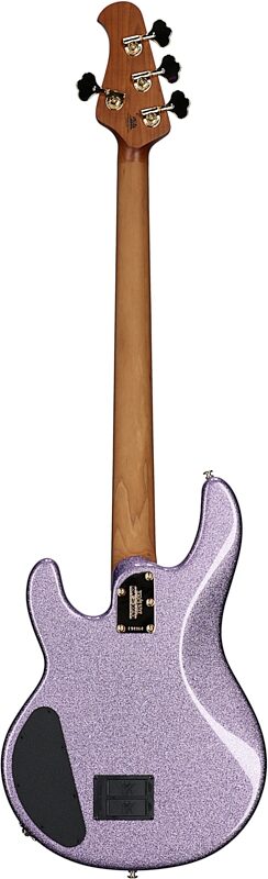 Ernie Ball Music Man StingRay Special HH Electric Bass (with Case), Amethyst Sparkle, Full Straight Back