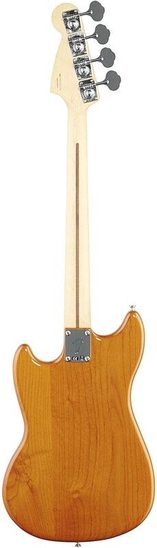 Fender Mustang PJ Pau Ferro Electric Bass, Aged Natural, Full Straight Back