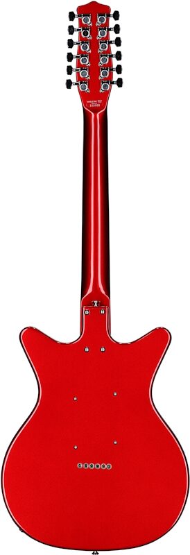 Danelectro 59 Vintage 12-String Electric Guitar, Red Metallic, Full Straight Back