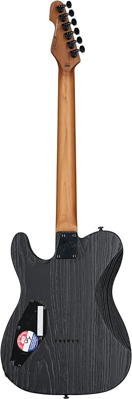 ESP LTD TE-1000 Black Blast Electric Guitar, with Seymour Duncan Pickups, Black Blast, Full Straight Back