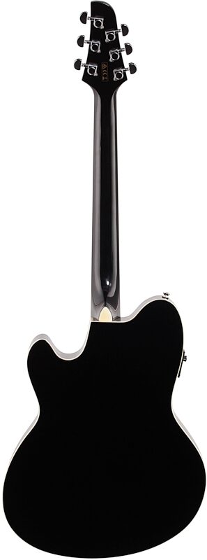 Ibanez TCY10E Talman Cutaway Acoustic-Electric Guitar, Black, Full Straight Back
