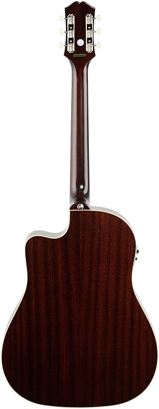 Epiphone J-45 EC Acoustic-Electric Guitar, Aged Vintage Sunburst Gloss, Blemished, Full Straight Back