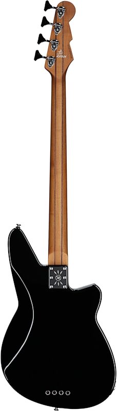 Reverend Decision P Electric Bass, Left-Handed, Midnight Black, Maple Fretboard, Full Straight Back