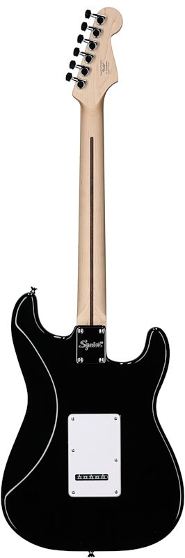 Squier Sonic Stratocaster Electric Guitar, Left-Handed, Black, Full Straight Back