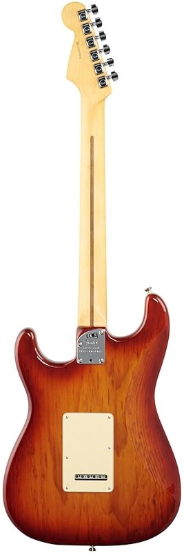 Fender American Pro II Stratocaster Electric Guitar, Maple Fingerboard (with Case), Sienna Sunburst, USED, Blemished, Full Straight Back