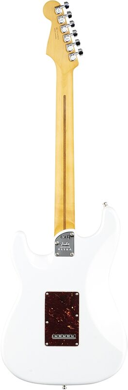 Fender American Ultra Stratocaster Electric Guitar, Rosewood Fingerboard (with Case), Arctic Pearl, Full Straight Back