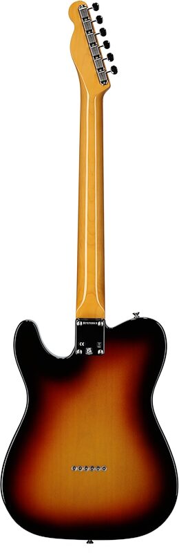 Fender American Vintage II 1963 Telecaster Electric Guitar, Rosewood Fingerboard (with Case), 3-Color Sunburst, Full Straight Back