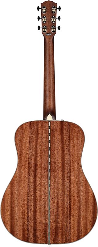 Fender Paramount PD-220E Dreadnought Acoustic-Electric Guitar (with Case), Natural, Full Straight Back