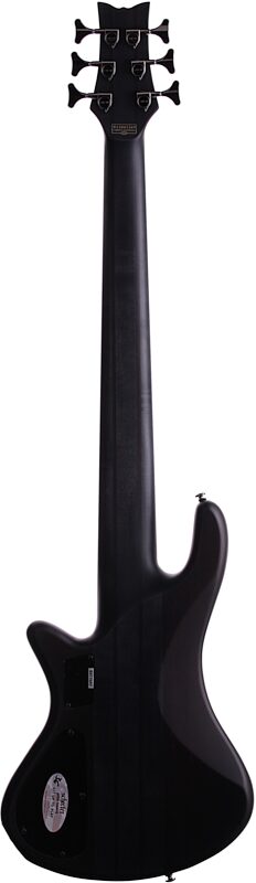 Schecter Stiletto Studio-6 6-String Electric Bass, See Thru Black Satin, Scratch and Dent, Full Straight Back