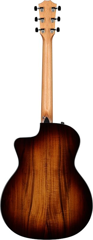 Taylor 214ce-K Plus Grand Auditorium Acoustic-Electric Guitar (with Aerocase), Shaded Edge Burst, Full Straight Back