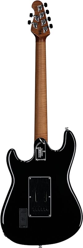 Ernie Ball Music Man Cutlass RS HSS Electric Guitar (with Case), Black, Full Straight Back