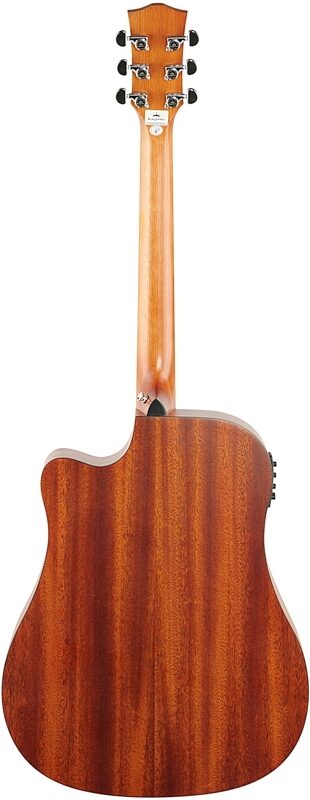 Kepma K3 Series D3-130 Acoustic-Electric Guitar, Sunburst Matte, with K1 Pickup, Full Straight Back