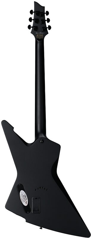 Schecter Sin Quirin Signature E-1 Electric Guitar, Satin Black, Full Straight Back