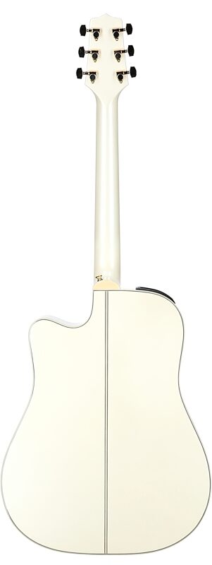 Takamine GD37CE Acoustic-Electric Guitar (with Gig Bag), Pearl White, Full Straight Back