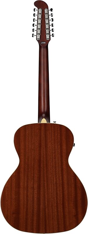 Fender Villager 12-String Acoustic-Electric Guitar (with Gig Bag), Aged Natural, Full Straight Back
