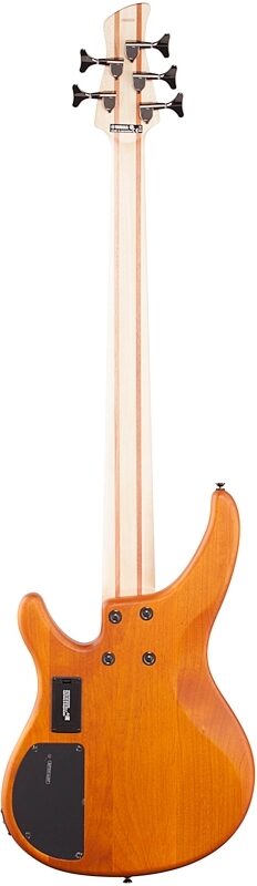Yamaha TRBX605FM Electric Bass, 5-String, Matte Amber, Full Straight Back