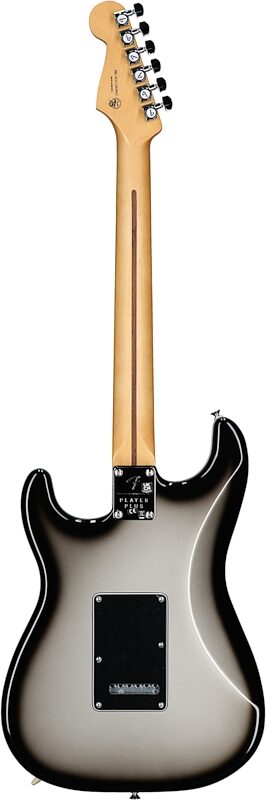 Fender Player Plus Stratocaster HSS Electric Guitar, Pau Ferro Fingerboard (with Gig Bag), Silverburst, Full Straight Back