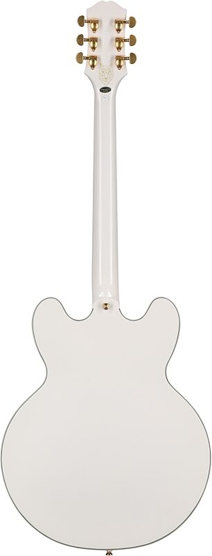 Epiphone Emily Wolfe White Wolfe Sheraton Electric Guitar (with Case), New, Full Straight Back