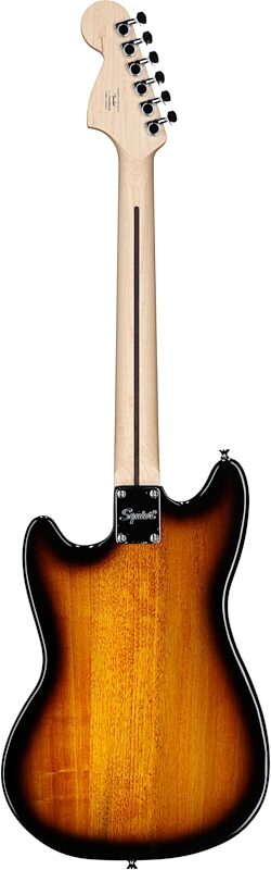 Squier Sonic Mustang Maple Neck Electric Guitar, Two Color Sunburst, Full Straight Back