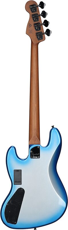 Squier Contemporary Active HH Jazz Bass Guitar, with Maple Fingerboard, Sky Burst, Full Straight Back