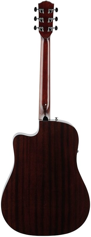 Fender CD-140SCE Dreadnought Acoustic-Electric Guitar, with Walnut Fingerboard (and Case), Mahogany, Full Straight Back