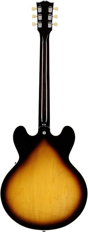 Gibson ES-345 Electric Guitar (with Case), Vintage Burst, Blemished, Full Straight Back