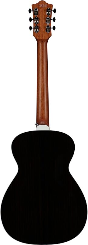 Guild M-260E Deluxe Concert Acoustic-Electric Guitar, Edge Burst, Full Straight Back