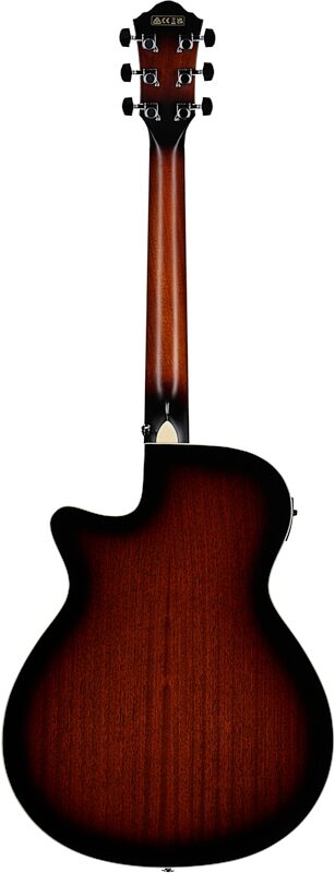 Ibanez AEG7 Acoustic-Electric Guitar, Transparent Red Sunburst, Full Straight Back