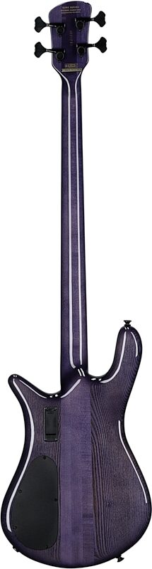 Spector Euro 4 Custom Electric Bass (with Gig Bag), Natural Violet Burst Gloss, Full Straight Back