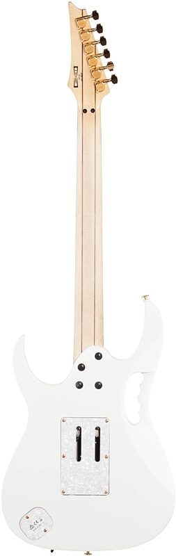 Ibanez JEM7VP Steve Vai Signature Electric Guitar (with Gig Bag), White, Full Straight Back