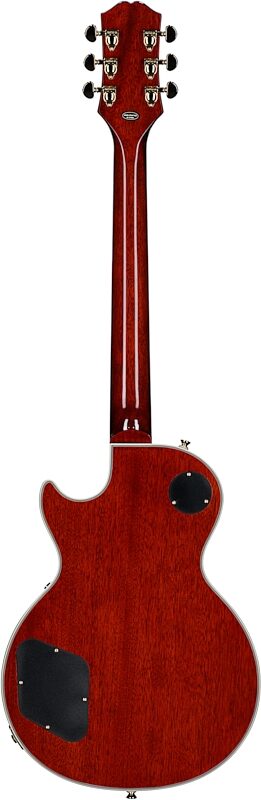 Epiphone Exclusive Les Paul Custom AAA Quilt Top Electric Guitar (with Gig Bag), Ice Tea, Full Straight Back