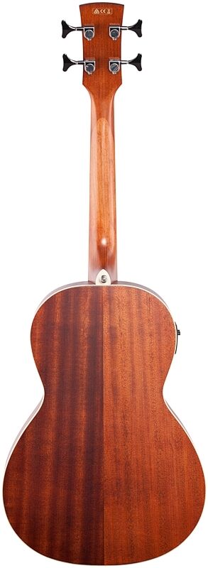Ibanez PNB14E Performance Parlor Acoustic-Electric Bass Guitar, Open Pore Natural, Full Straight Back