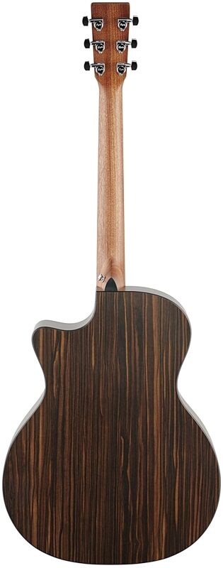 Martin GPC-X2E Macassar Grand Performance Acoustic-Electric Guitar (with Gig Bag), New, Full Straight Back