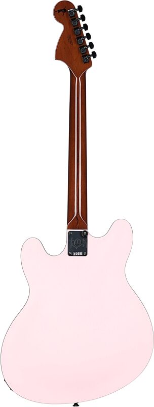 Fender Tom DeLonge Starcaster Electric Guitar, Satin Shell Pink, Full Straight Back