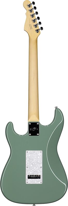 G&L Fullerton Deluxe Legacy HSS Electric Guitar (with Gig Bag), Matcha Tea, Full Straight Back