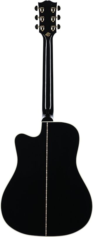 Gibson Custom Songwriter EC Custom Acoustic-Electric (with Case), Ebony, Full Straight Back