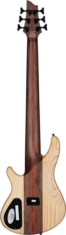 Schecter Charles Berthoud CB-6 Electric Bass, 6-String, Natural Satin, Full Straight Back