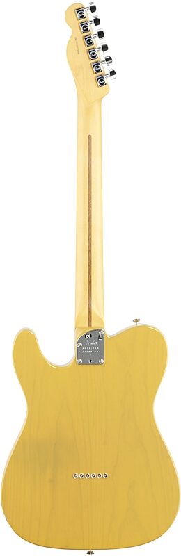 Fender American Professional II Telecaster Electric Guitar, Maple Fingerboard (with Case), Butterscotch Blonde, USED, Blemished, Full Straight Back