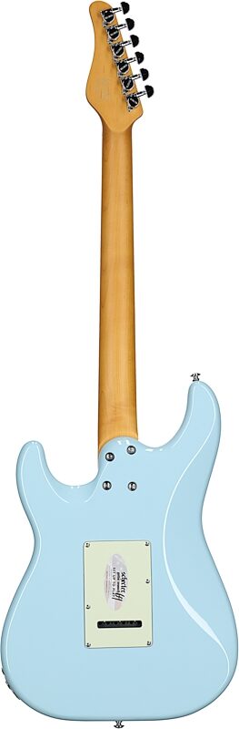 Schecter MV-6 Electric Guitar, with Maple Fingerboard, Super Sonic Blue, Full Straight Back