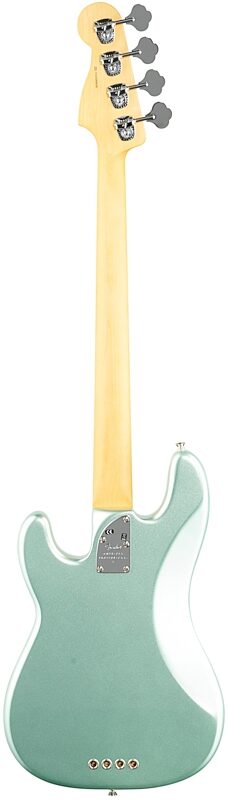 Fender American Pro II Precision Electric Bass, Rosewood Fingerboard (with Case), Mystic Surf Green, Full Straight Back