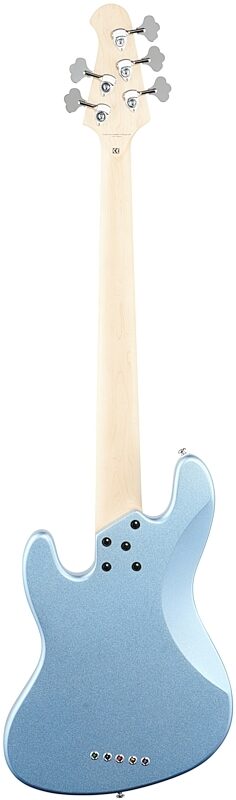 Lakland Skyline 55-60 Custom Laurel Fretboard Bass Guitar, Lake Placid Blue, Full Straight Back