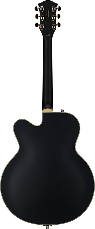 Gretsch G519BK Tim Armstrong Electromatic Hollowbody Electric Guitar, Black, Full Straight Back
