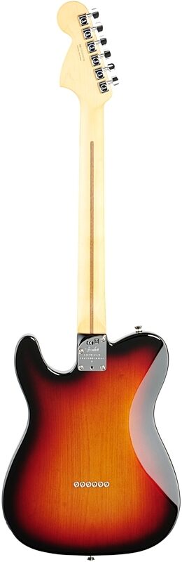 Fender American Pro II Telecaster Deluxe Electric Guitar, Rosewood Fingerboard (with Case), 3-Color Sunburst, Full Straight Back