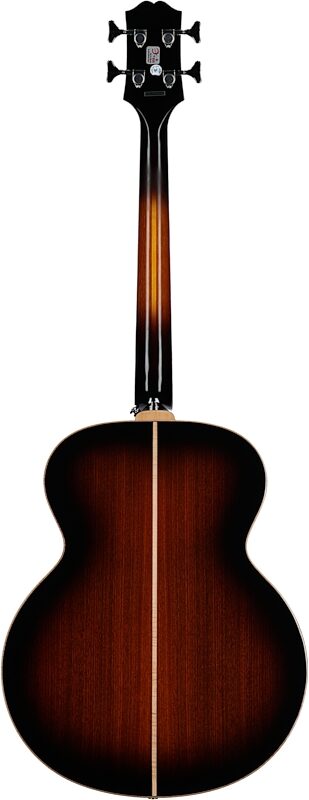 Epiphone El Capitan J-200 Studio Acoustic Electric Bass Guitar, Aged Vintage Sunburst, Full Straight Back